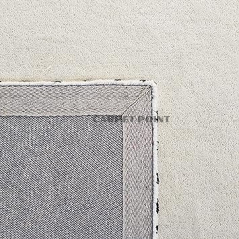 Hand Tufted Woolen Pattern Beige Carpet