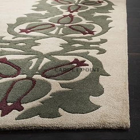 Handmade Woolen Linen Carpet