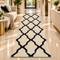 Onyx Trellis Luxe Runner Carpet
