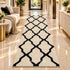 Onyx Trellis Luxe Runner Carpet