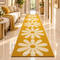 Golden Daisy Bloom Luxury Runner Carpet