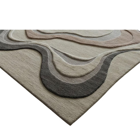 Carpet Point Handmade Rectangular Design Beige Carpet