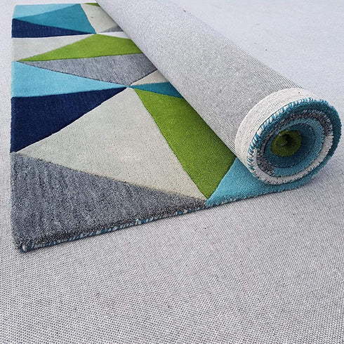 Hand Tufted Woolen Pattern Bedroom Carpet