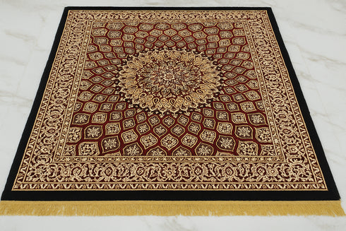 Carpet Point Traditional Kashmiri Velvet Silk Soft Digital Printed Persian Carpet for Living Room and Bedroom