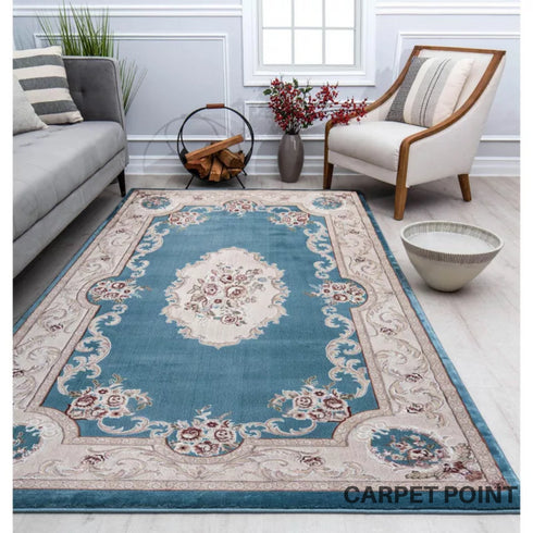 Vision Blue Modern Handmade Carpet