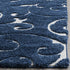 Handmade Blue And White Textured Carpet