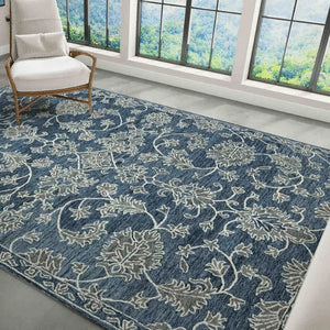 Carpet Point Handmade Blue Modern Carpet