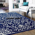 Handmade Blue and White Pattern Carpet