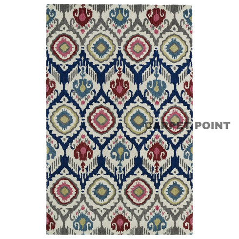 Handmade Multi Color Flower Carpet