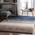 Handmade Blue Furbish Design Carpet