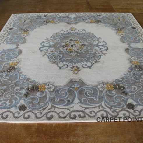 Morisot White Yarn Handmade Carpet