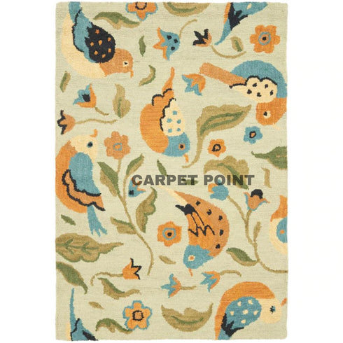 Handmade New Berber Bird Carpet