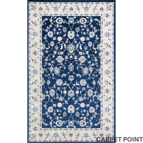 Amelia Blue Abstract Handmade Carpet