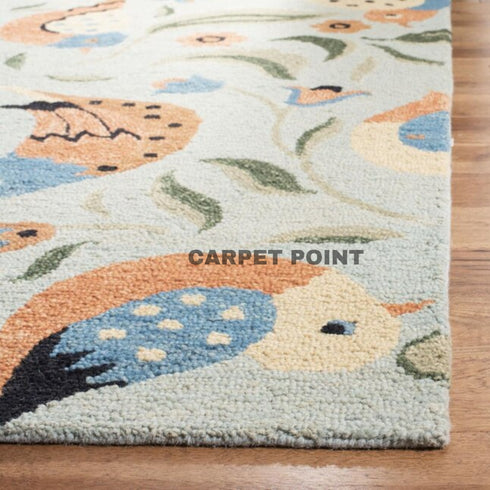 Handmade New Berber Bird Carpet