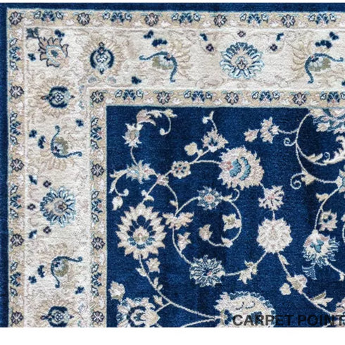 Amelia Blue Abstract Handmade Carpet