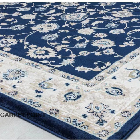 Amelia Blue Abstract Handmade Carpet