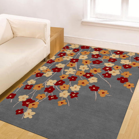 Hand Tufted Woolen Pattern Area Carpet