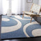 Handmade Textured Blue Carpet