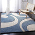 Handmade Textured Blue Carpet