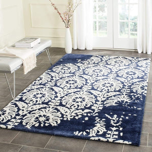 Handmade Flower Pattern Modern Carpet