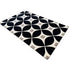 Handmade White/Black Combo Pattern Carpet