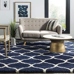 Carpet Point Ivory Blue Berber Carpet