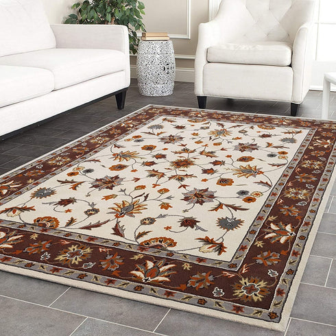 Hand Tufted Woolen Pattern Living Room Carpet