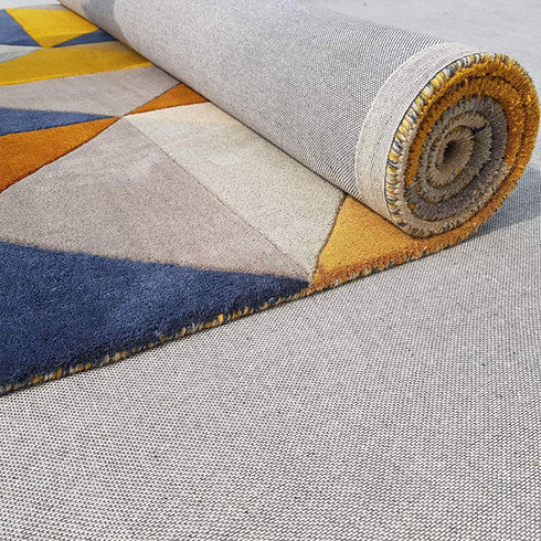 Handmade Zig Zag Pattern Carpet